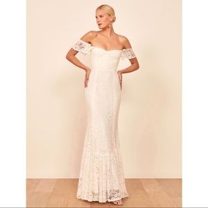 Reformation Merlot Wedding Dress